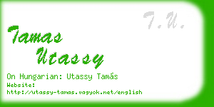 tamas utassy business card